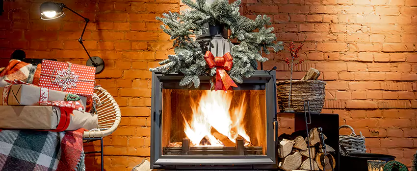 Travis Industries Linear Gas Fireplace Installation in Burke Centre, Virginia