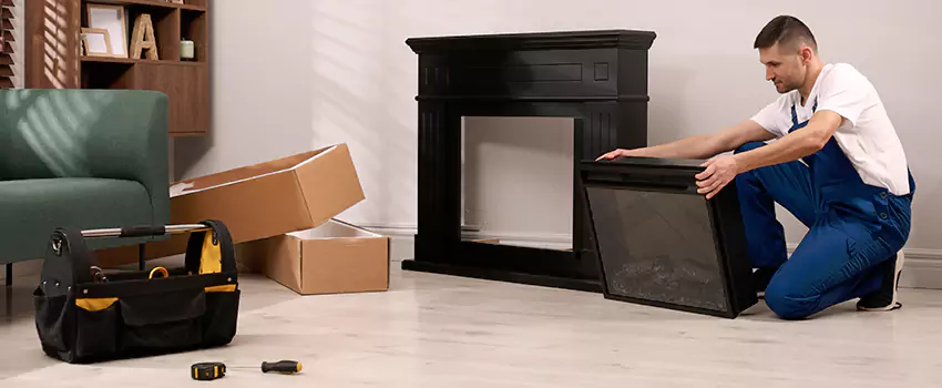 Old Rusted Metal Fireplace Repair And Replacement in Burke Centre, VA